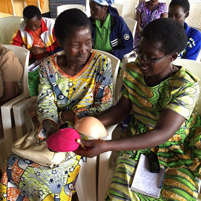 Knitted Knockers for East Africa
