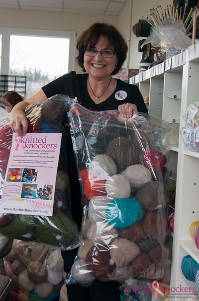 Knitted Knockers for East Africa